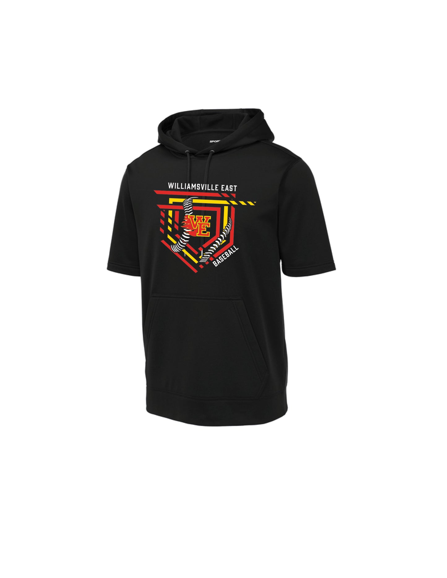 Sport-Tek Fleece Short Sleeve Hooded Pullover